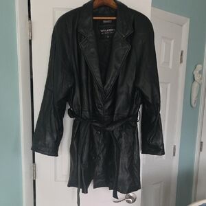 Vintage Wilson Black Leather Jacket XL
